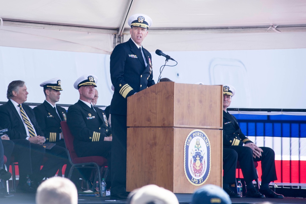 USS Portland Commissioning Ceremony