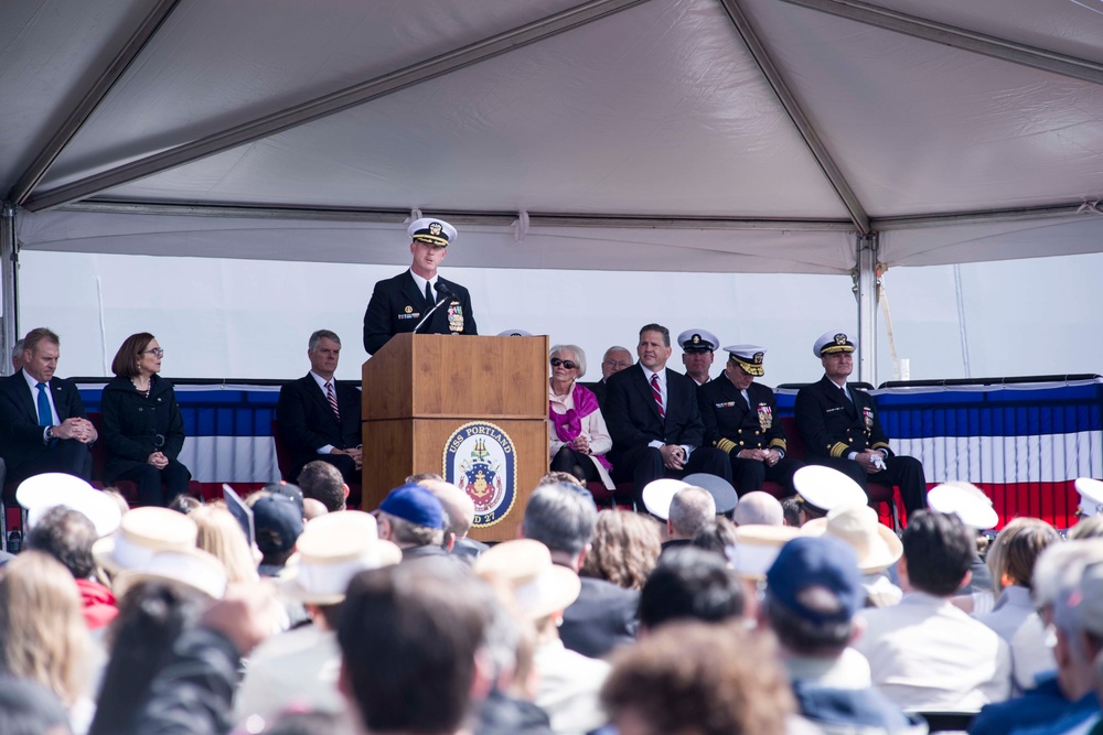 USS Portland Commissioning Ceremony