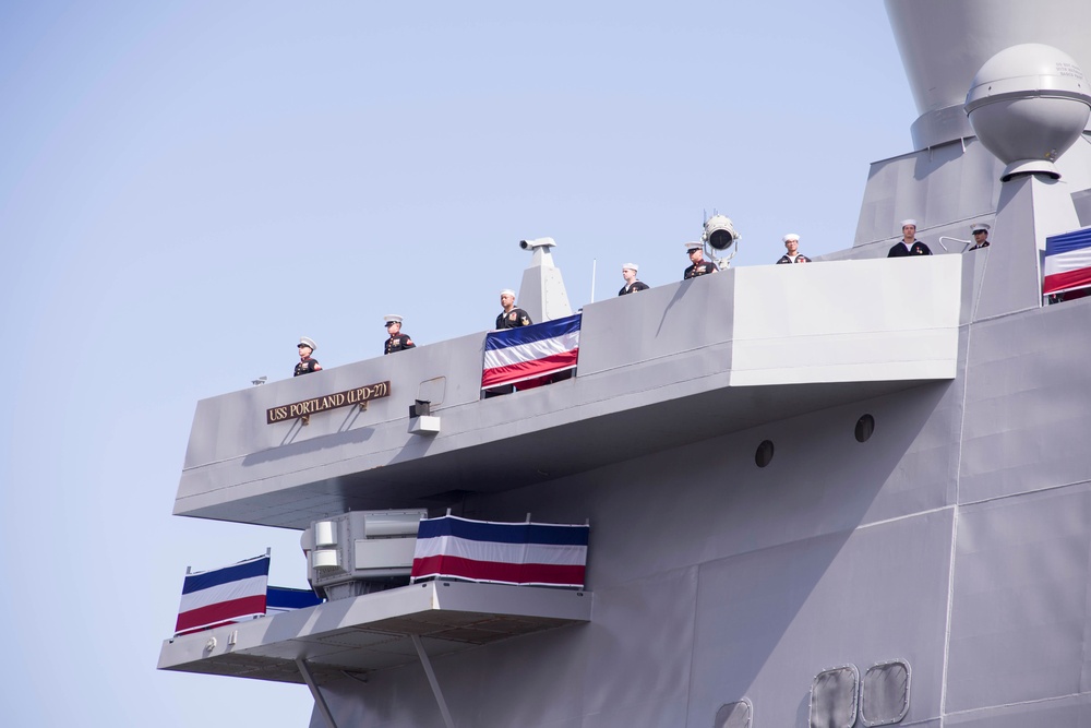 USS Portland Commissioning Ceremony