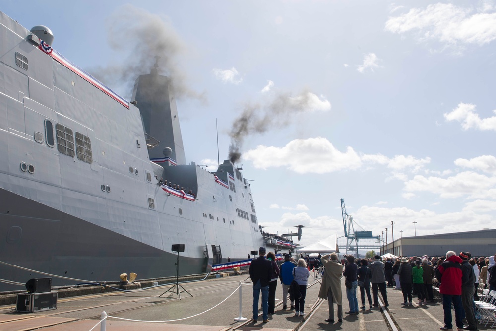 USS Portland Commissioning Ceremony