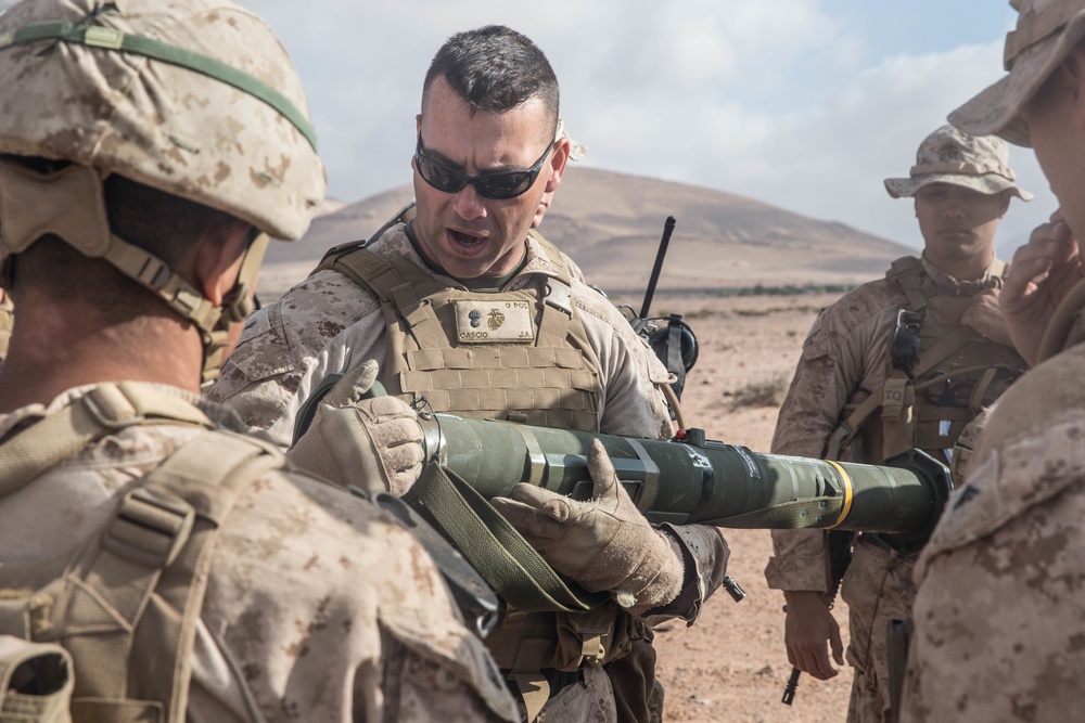 U.S. Marines conduct rocket and mortar live fire training