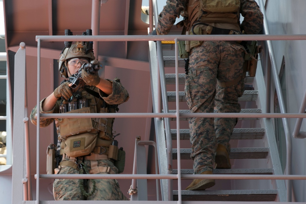 MRF Marines conduct VBSS during CERTEX