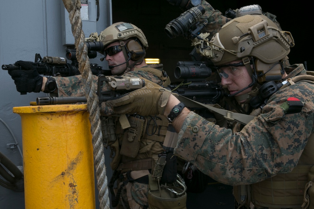 MRF Marines conduct VBSS during CERTEX