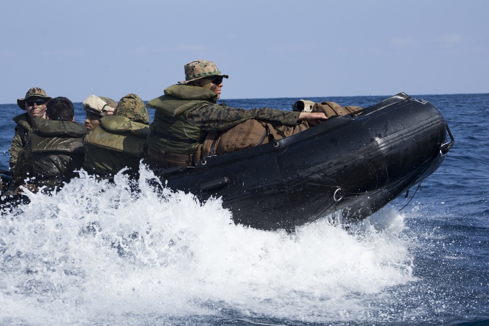 First to Fight conduct AIT amphibious raid