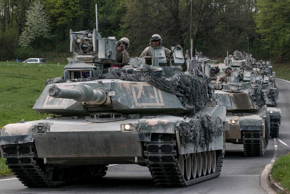 Polish, U.S. Soldiers Convoy to Hohenfels Training Area For Combined Resolve X