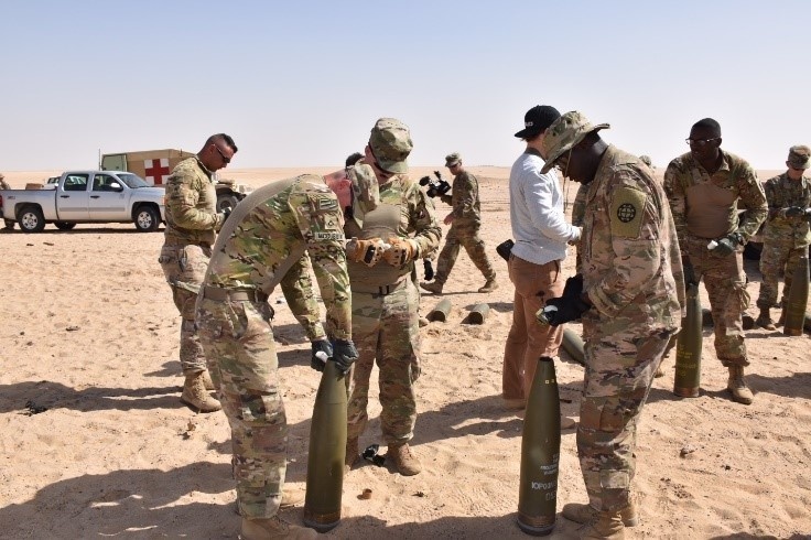 Missouri National Guard engineers get valuable training with active duty explosive ordnance disposal unit