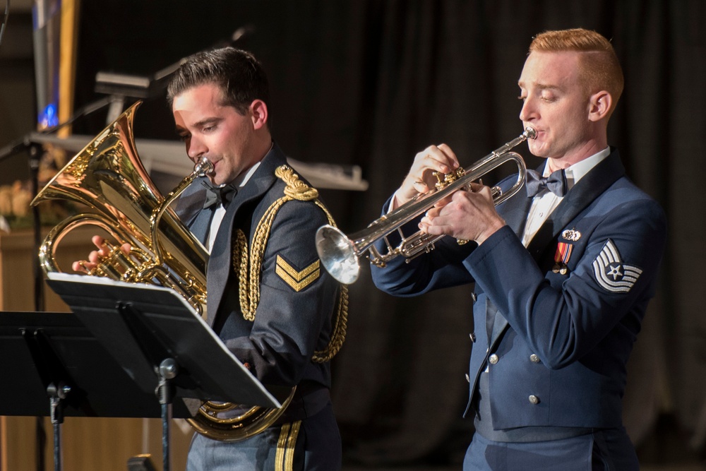 USAF, RAF join forces for band centennial celebration