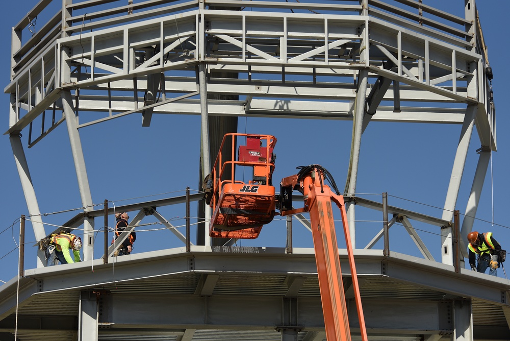 Air traffic control tower construction project