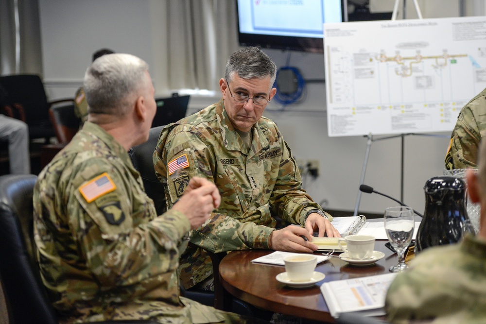 TRADOC LG (Promotable) Stephen Townsend visit to Fort Knox