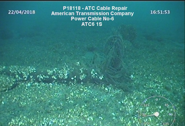 Damage to underwater cables in Straits of Mackinac