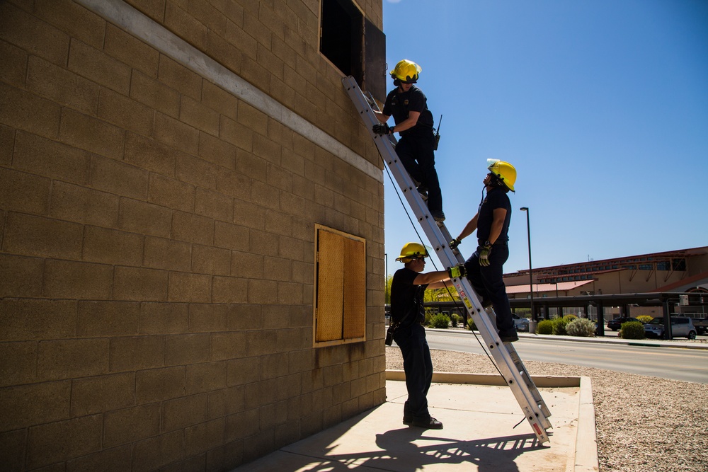 MCAS Yuma Firefighters Conduct New Hire Training