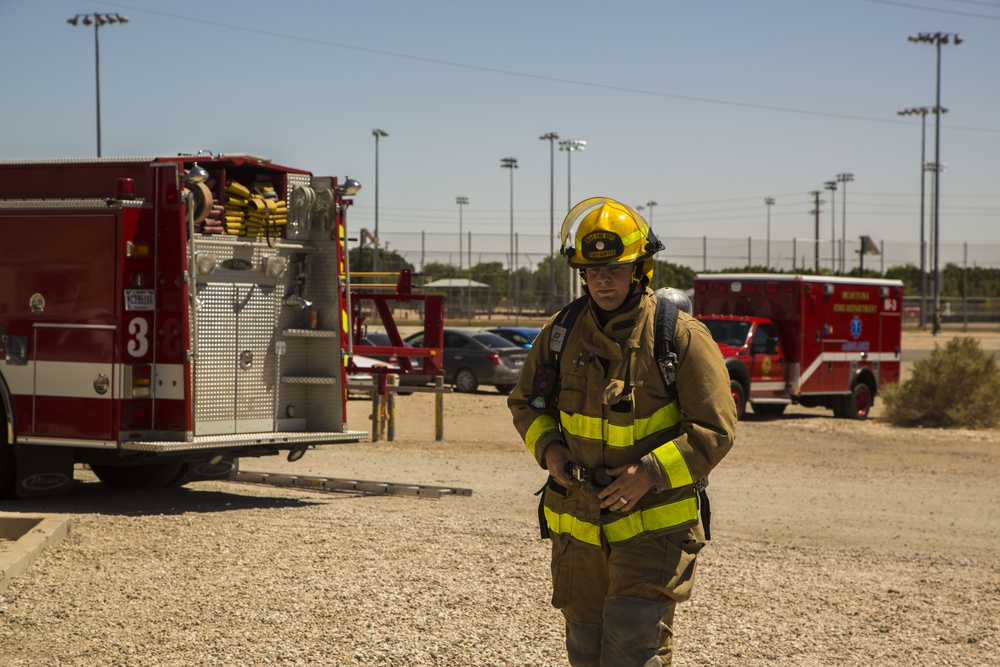 MCAS Yuma Firefighters Conduct New Hire Training