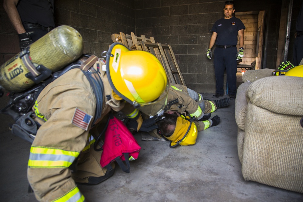 MCAS Yuma Firefighters Conduct New Hire Training