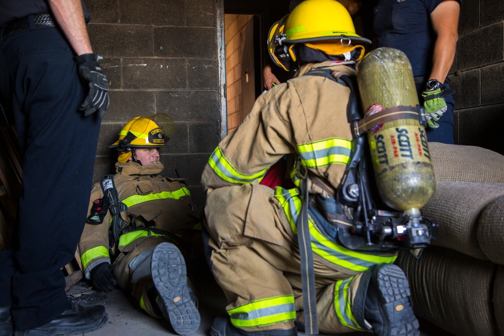 MCAS Yuma Firefighters Conduct New Hire Training