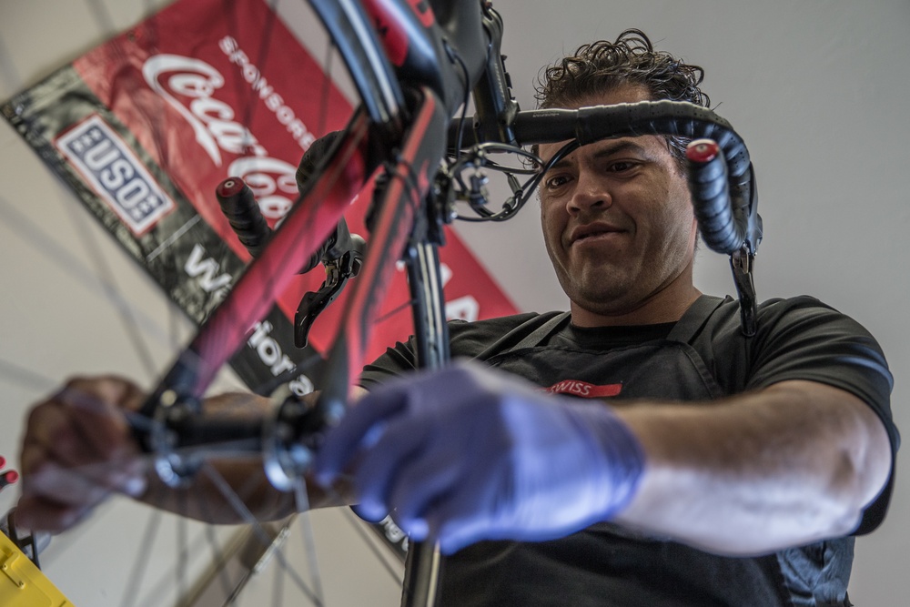 Pains, gains, and bike chains: U.S. Marine Corps wounded warrior gives back to injured brothers and sisters-in-arms