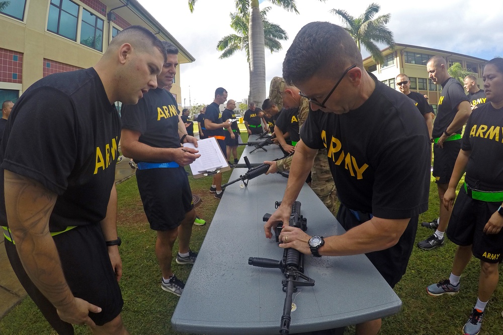 9th MSC includes weapons assembly during celebration of the 110th USAR Birthday