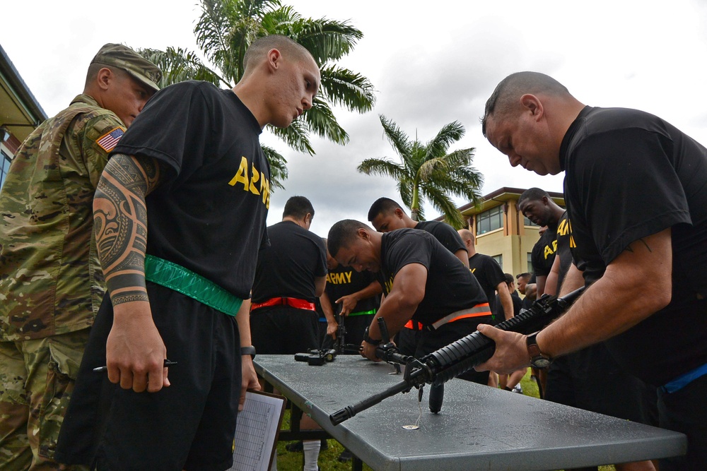 Celebrating the 110th USAR birthday with weapons assembly