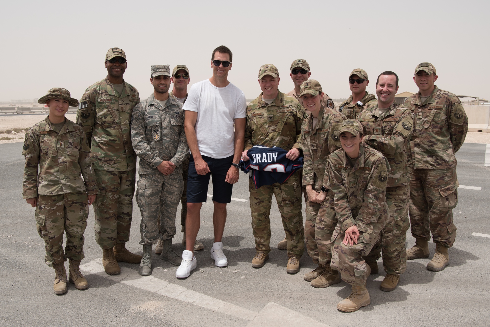 DVIDS - Images - Tom Brady visits 379th AEW [Image 10 of 13]