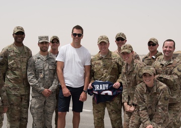 Tom Brady visits 379th AEW