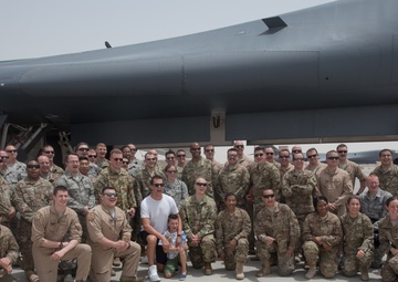 Tom Brady visits 379th AEW