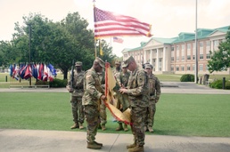 904th Contracting BN returns home, uncases colors during ceremony