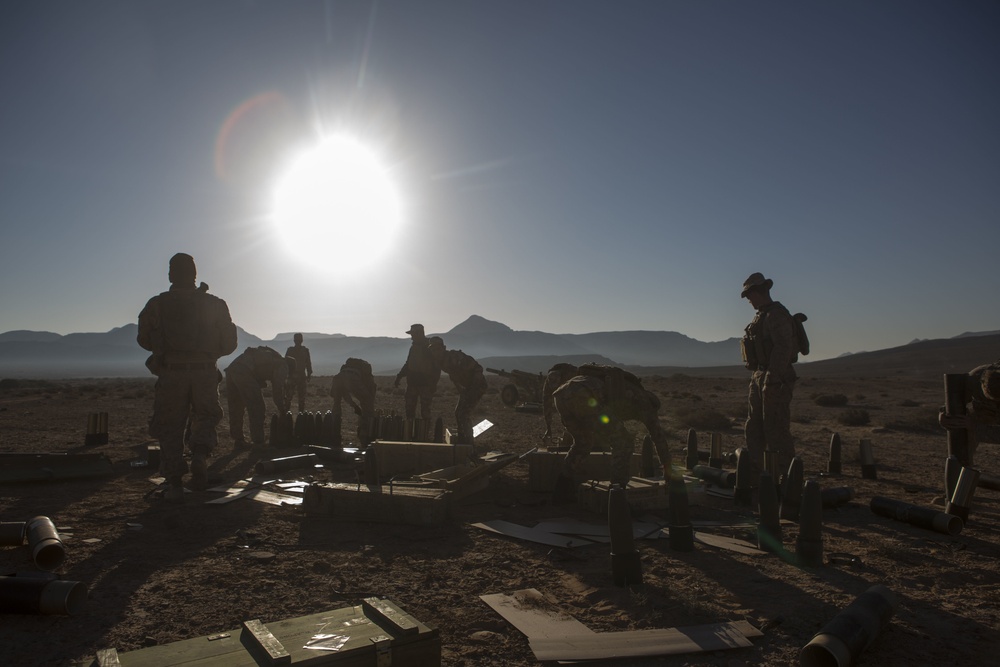 BLT 2/6 participates in Bilateral Artillery Range with Jordanian Marines in support of Eager Lion