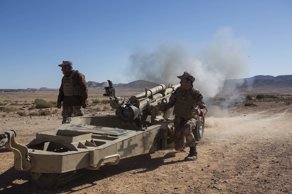 BLT 2/6 participates in Bilateral Artillery Range with Jordanian Marines in support of Eager Lion