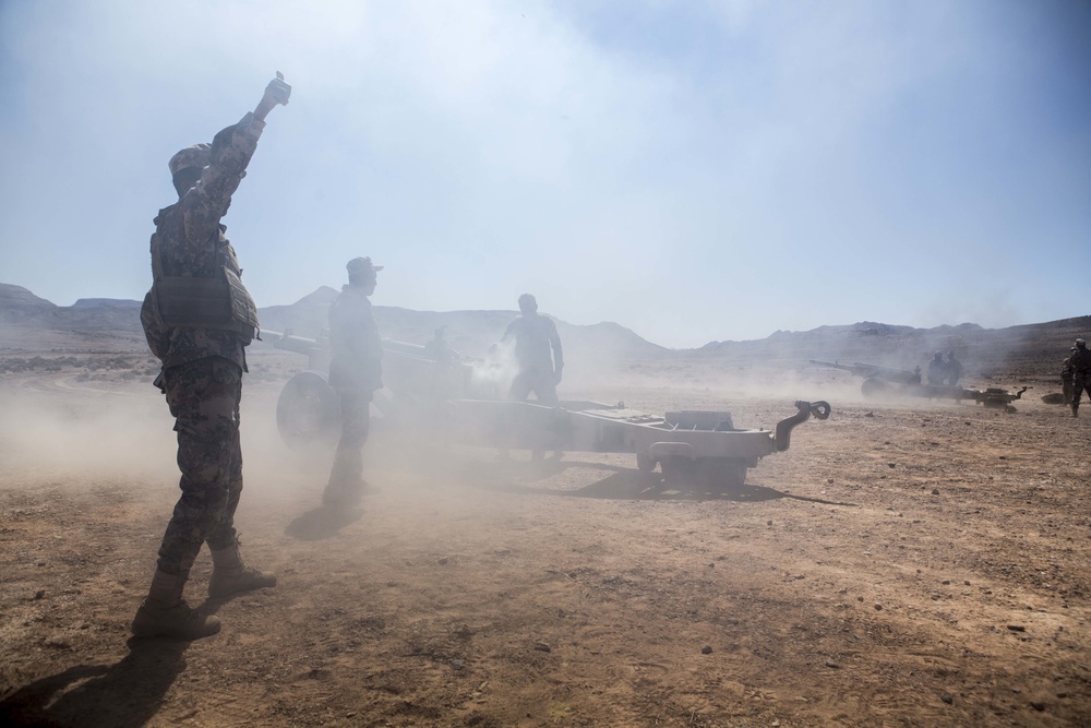 BLT 2/6 participates in Bilateral Artillery Range with Jordanian Marines in support of Eager Lion