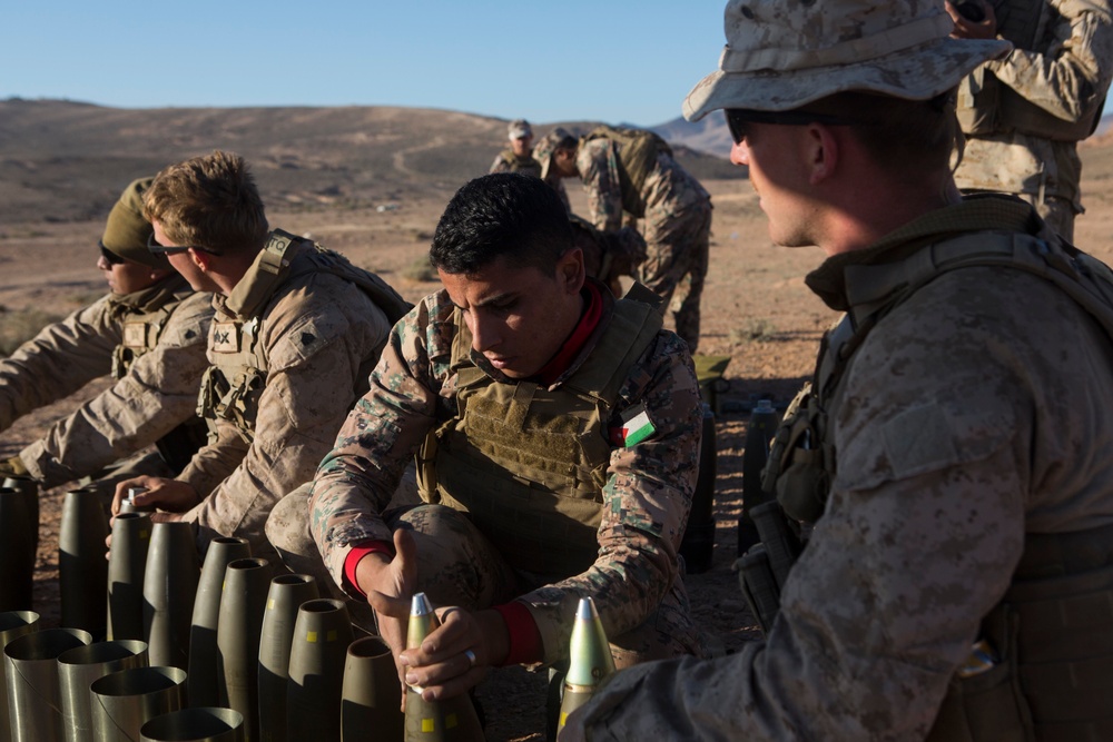 BLT 2/6 participates in Bilateral Artillery Range with Jordanian Marines in support of Eager Lion