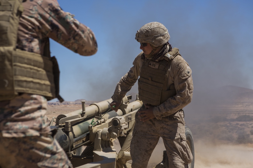 BLT 2/6 participates in Bilateral Artillery Range with Jordanian Marines in support of Eager Lion