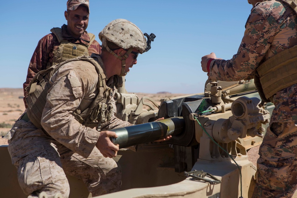 BLT 2/6 participates in Bilateral Artillery Range with Jordanian Marines in support of Eager Lion