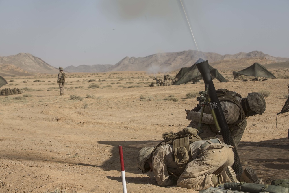 BLT 2/6 Conducts Live-Fire Mortar Range in support of Eager Lion