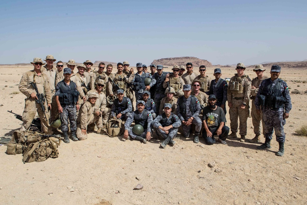 Manning the Machine Guns! BLT 2/6 and Jordanian Marines participate in Bilateral Range