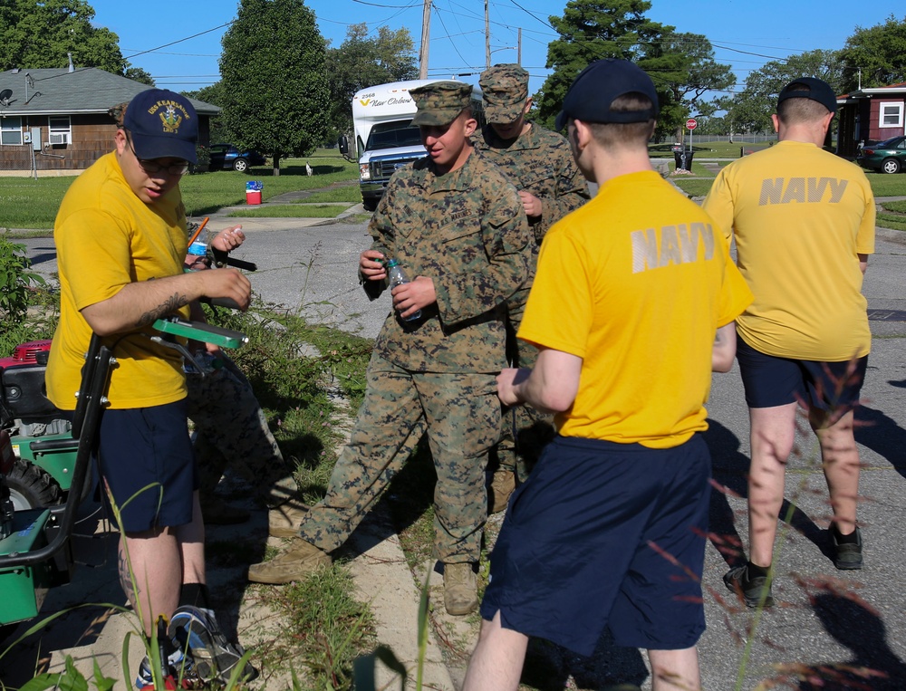 U.S. Marines and Sailors Help the New Orleans Community