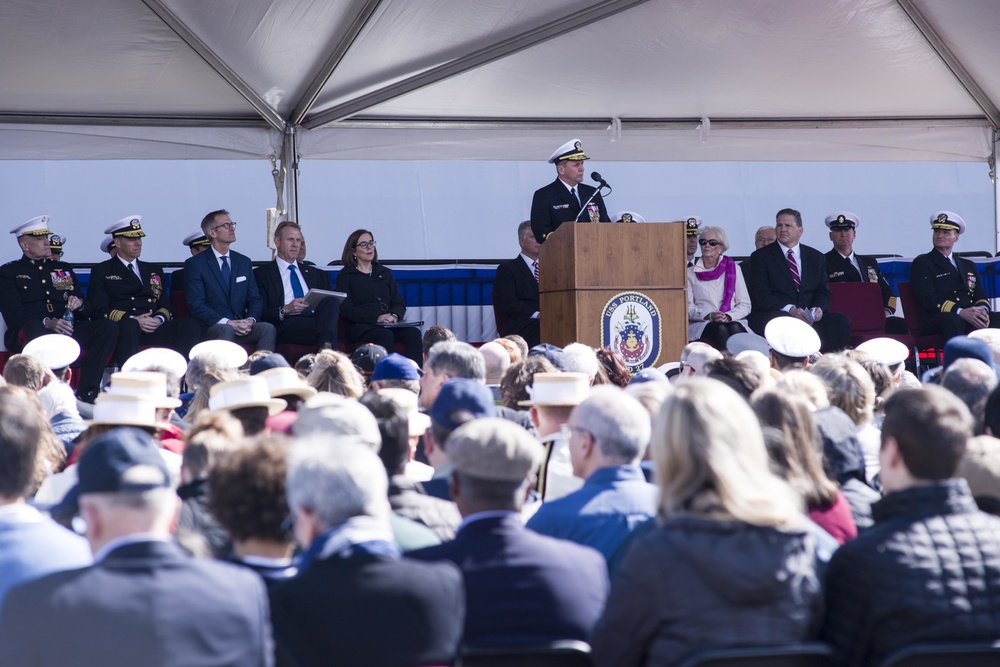 USS Portland Commissioning Ceremony