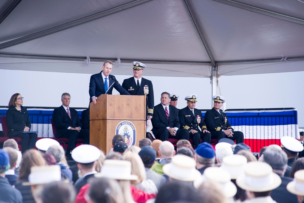 USS Portland Commissioning Ceremony