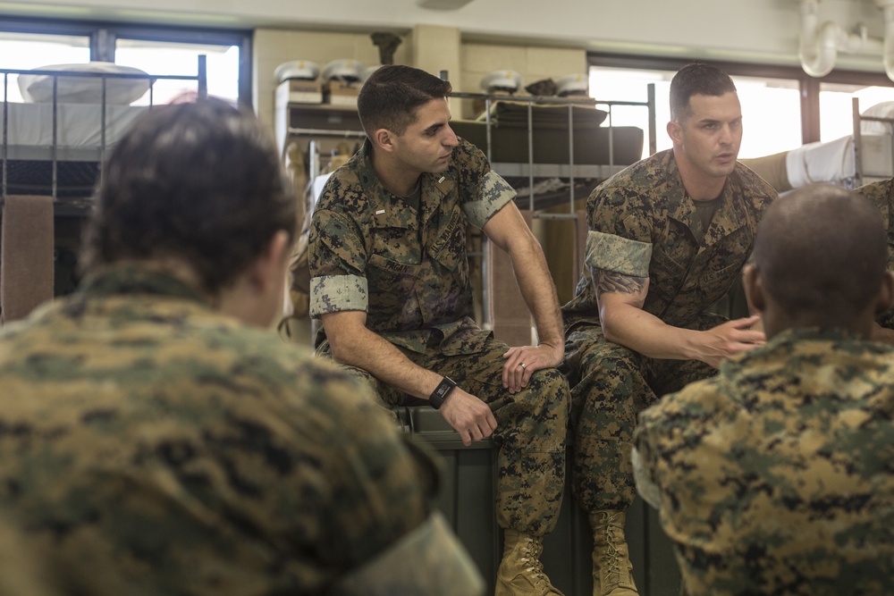 New Marines receive mentorship during fourth phase on Parris Island