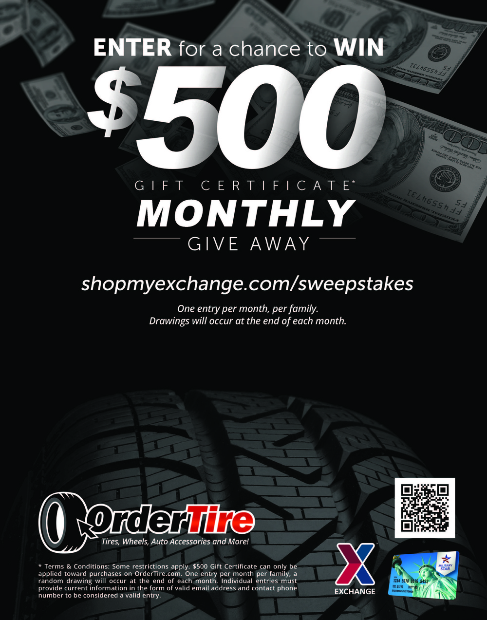 Win One of Three $500  Gift Cards