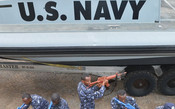 Djiboutian navy trains with CRS-10 personnel