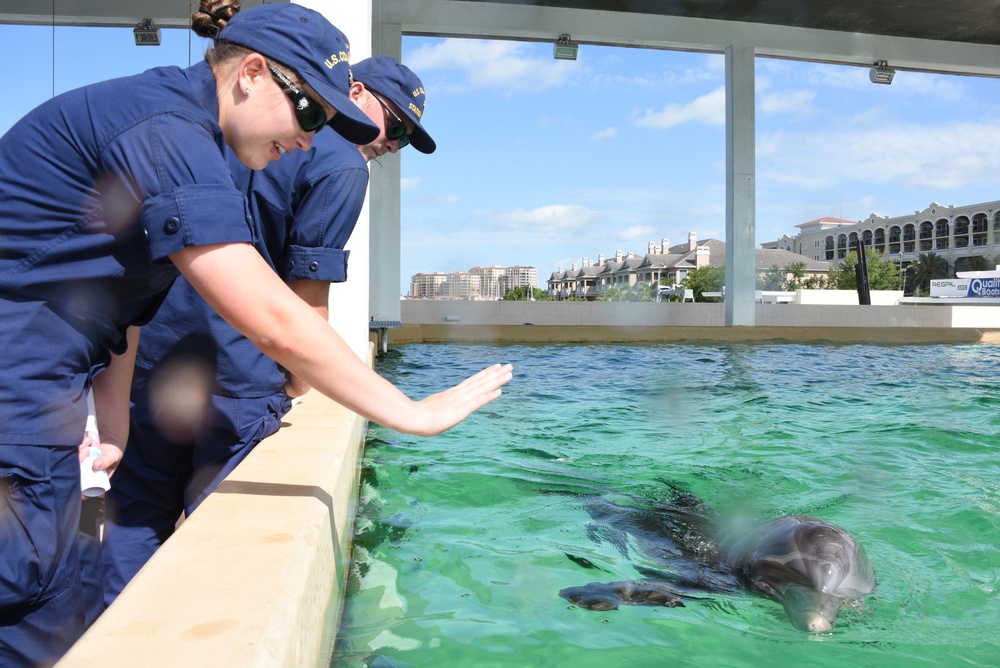 Coast Guard visits Clearwater Marine Aquarium