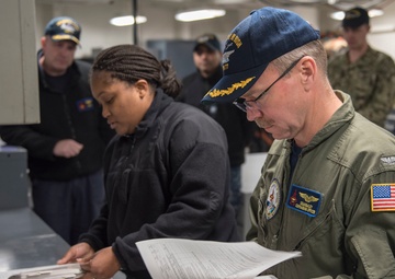GHWB CO Conducts Spot Check