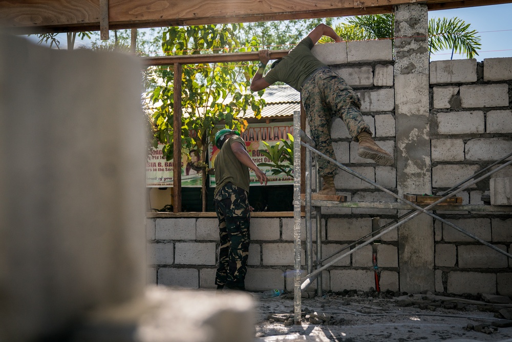 Balikatan 18: Construction at Calangitan ES continues