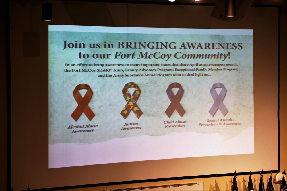 Fort McCoy recognizes April observances with special event