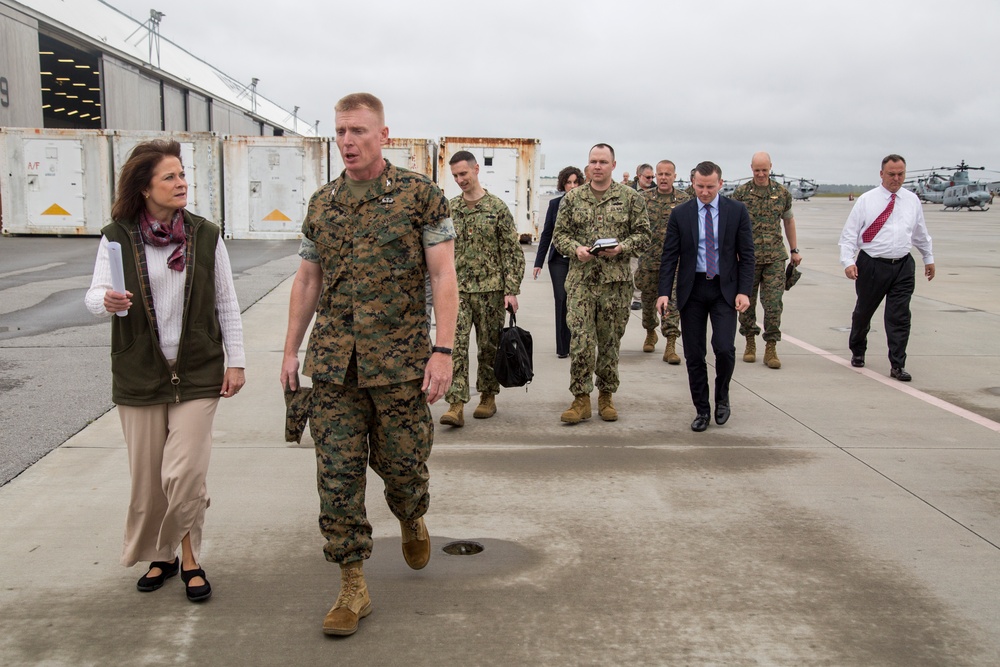 The Honorable Mrs. Phyllis Bayer visits Marine Corps Installations East