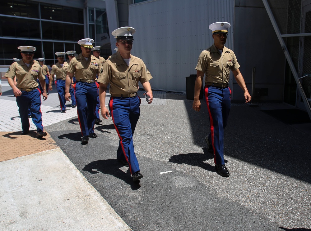 U.S. Marines Visit the National World War II Museum