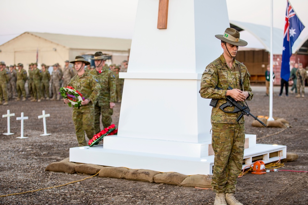 Anzac Day at Camp Taji