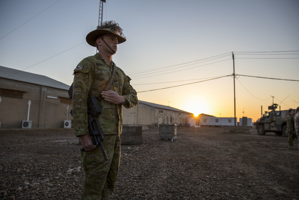 Anzac Day at Camp Taji