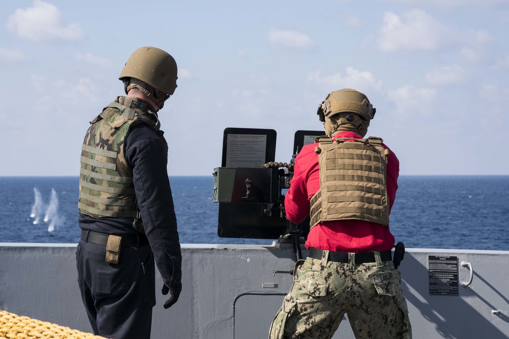 USS Green Bay (LPD 20) Crew-Served Weapons Shoot