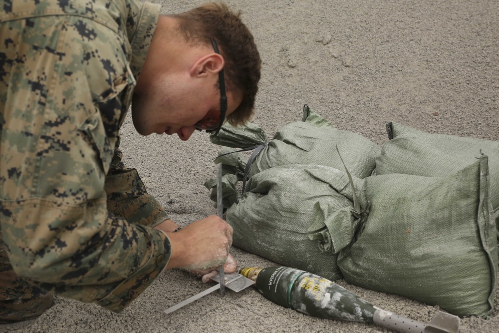 Fire in the hole! | EOD Marines, Airmen conduct post-blast analysis training