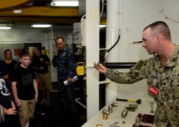 Sea Scouts Tour USS Frank Cable (AS 40)